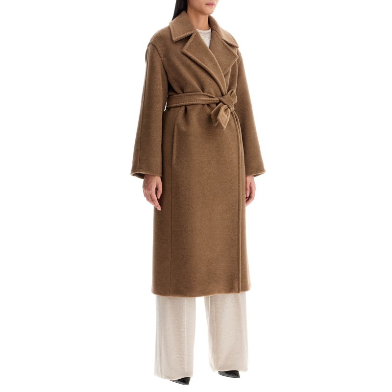 alpaca, wool and cashmere robe coat