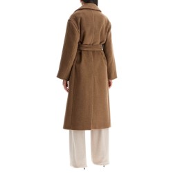 alpaca, wool and cashmere robe coat