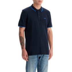 "contrast trim parlay polo shirt