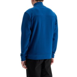 "high-necked sweatshirt in compact jersey