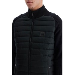 knitted and padded nylon jacket