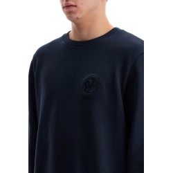 crewneck sweatshirt with double mon