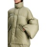 long down jacket with sculpted sleeves