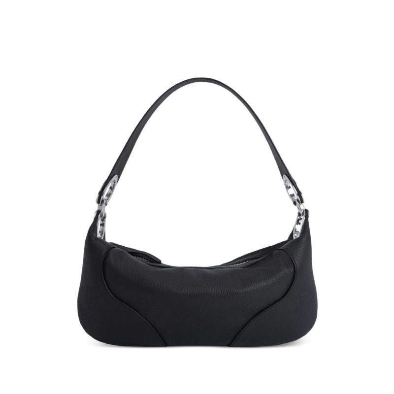 Amira black leather handbag