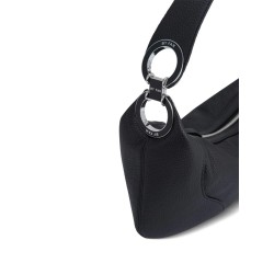 Amira black leather handbag