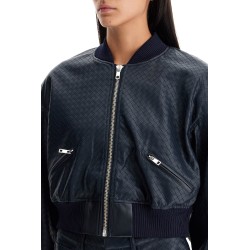 cropped bomber jacket with braided