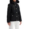 "3q canvas down jacket with shear