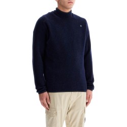 brushed wool blend pullover sweater