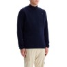 brushed wool blend pullover sweater