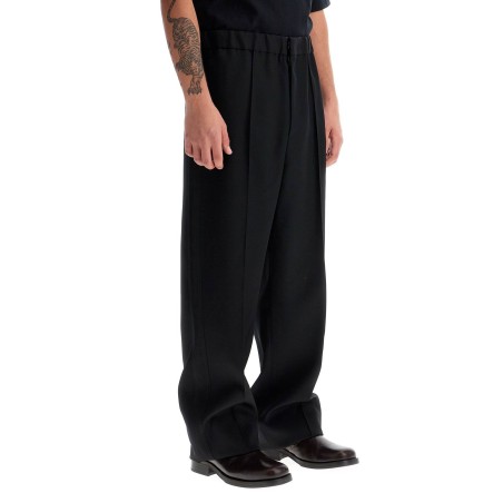 wool gabardine trousers for