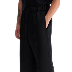 wool gabardine trousers for