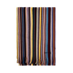 multicolored wool scarf