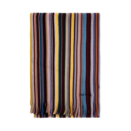 multicolored wool scarf