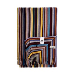 multicolored wool scarf