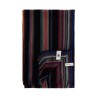 multicolored striped wool scarf