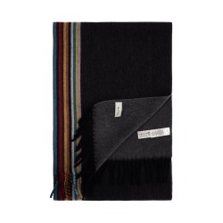 cashmere scarf with signature stripe pattern