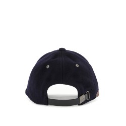 woolen baseball cap made of cloth