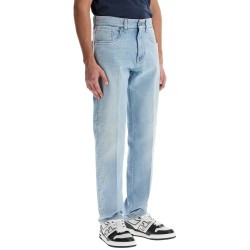 faded ff pattern jeans with