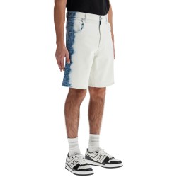 'denim fade bermuda shorts with