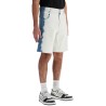 'denim fade bermuda shorts with