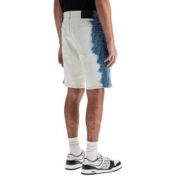 'denim fade bermuda shorts with