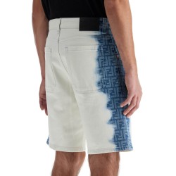 'denim fade bermuda shorts with