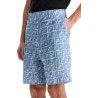 linen ff bermuda shorts for