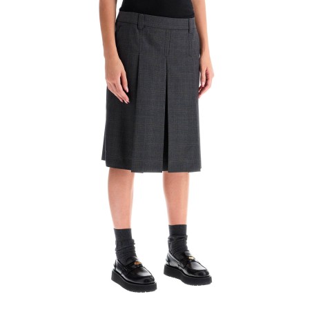 'prince of wales pleated skirt'