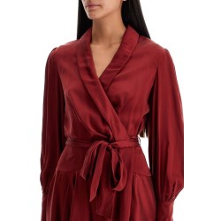 silk wrap mini dress with nine words