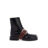 "brushed leather tabi boots