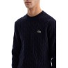 classic fit cable knit wool pullover