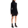 destroyed knit mini dress