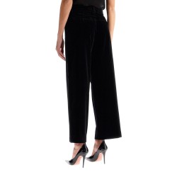 'cropped velvet pants in 's