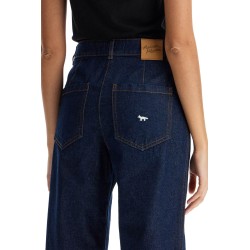 straight jeans with embroidery