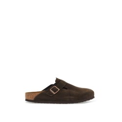 boston suede leather clog with