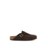 boston suede leather clog with