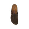 boston suede leather clog with