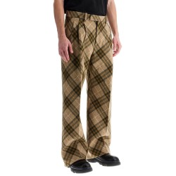 ered wool tailored trousers