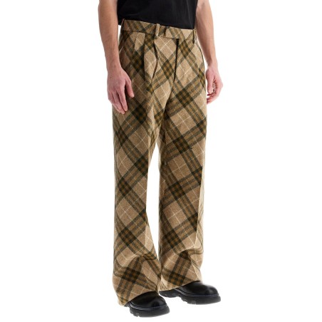 ered wool tailored trousers