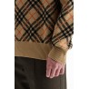 cashmere check pullover swe