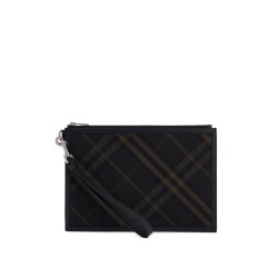 ered

checkered coated canvas pouch bag