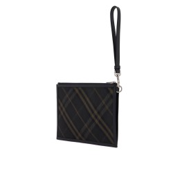 ered

checkered coated canvas pouch bag