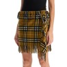 ered wool and cashmere scarf-style mini skirt