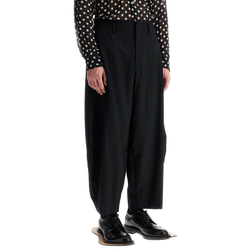 cropped wool trousers in seven