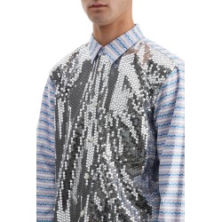 jacquard shirt with sequ