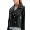 lenny sue leather biker jacket