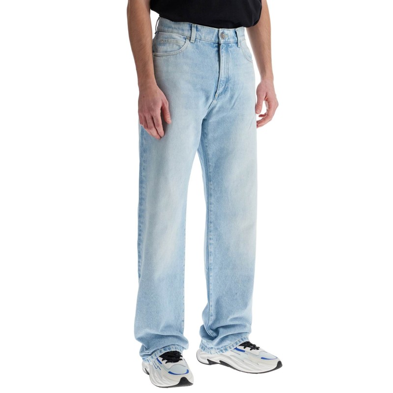 light wash loose fit jeans