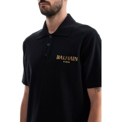 "vintage balmain embroidered polo shirt