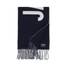 logo wool scarf