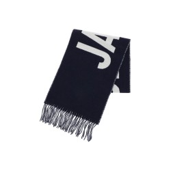 logo wool scarf